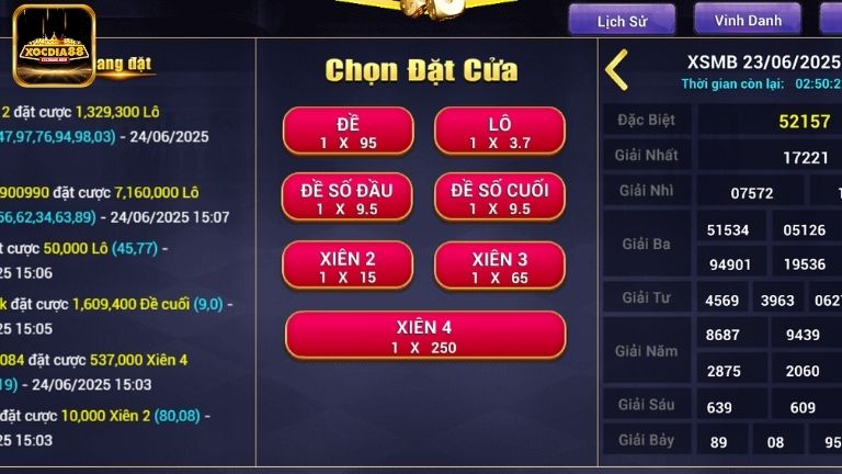 Đặt cược khi chơi lô đề tại Xocdia88 cần phải thực hiện theo quy trình