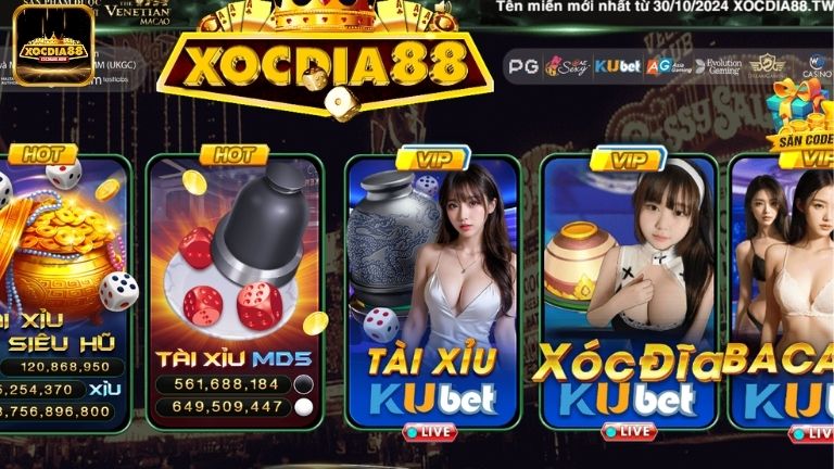 Live Casino Xocdia88 – Sân chơi trực tuyến vạn người mê