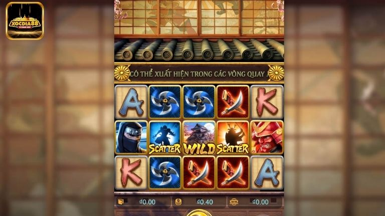 Ninja Vs Samurai là game slot hấp dẫn với cốt truyện độc đáo