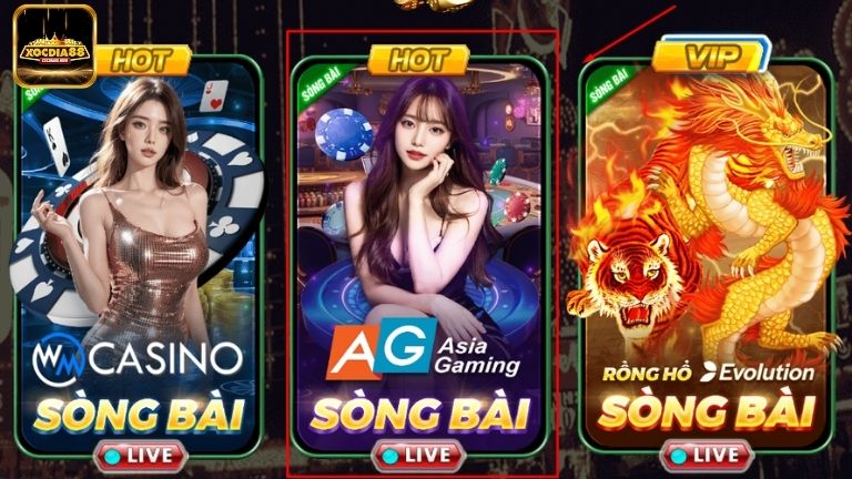 Sòng bài AG là sân chơi Casino chuyên nghiệp được nhiều người yêu thích