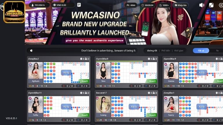 Tại sòng bài Casino WM có vô số trò hay cho phép anh em thỏa sức tham gia