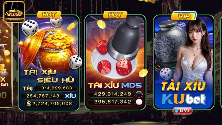 Tài Xỉu Xocdia88 có 3 phiên bản khác nhau giúp anh em thỏa sức tham gia